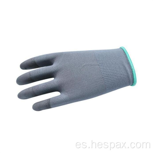 Guantes de trabajo de precisión de precisión recubierto de dedo de Hespax Pu